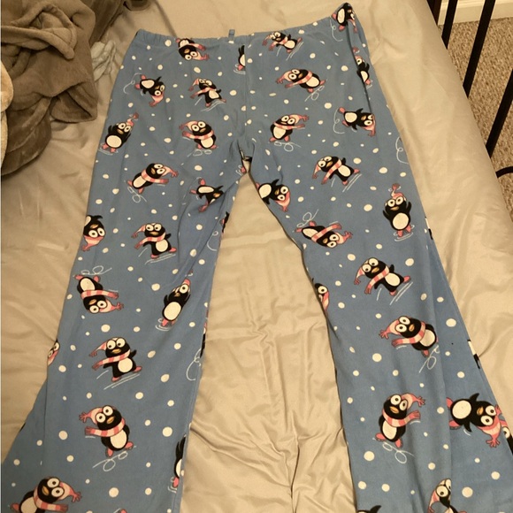 Aeropostale size XL Penguin Print Pajama Pants - Blue - Picture 1 of 5